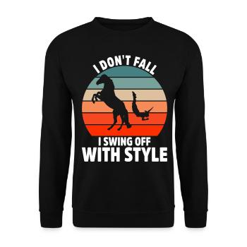 Acrobate Riding Rider Vaulter Acrobat - Sweat-shirt Unisexe - noir - Devant - Alina (178cm) & Michal (187cm)