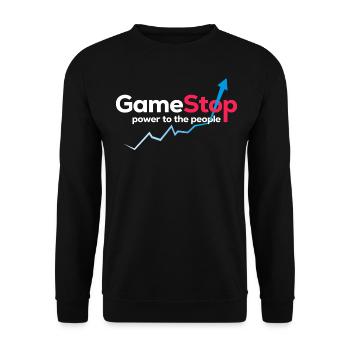 Game Power Graphic - Unisex Sweatshirt - black - Front - Alina (178cm) & Michal (187cm)