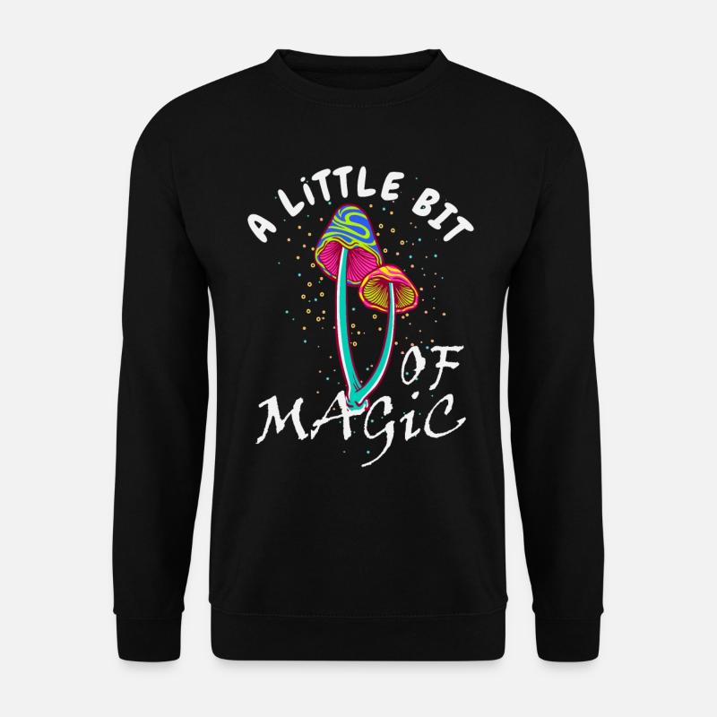 Zauberpilze, ein bisschen Magie - Unisex Pullover - Schwarz