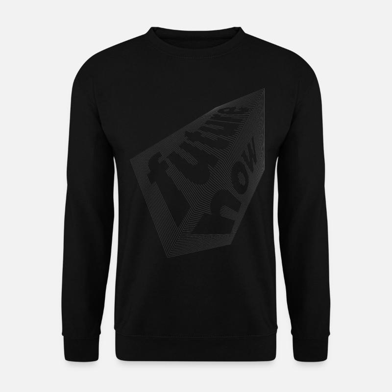 Future Now (3D-Typografie-Edition) - Unisex Pullover - Schwarz