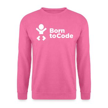 Né pour coder - Sweat-shirt Unisexe - rose - Devant