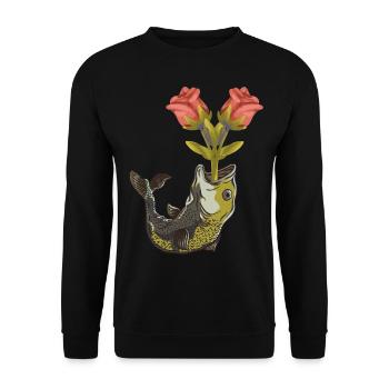 Pisces Birthday Valentine Romance - Unisex Sweatshirt - black - Front - Alina (178cm) & Michal (187cm)