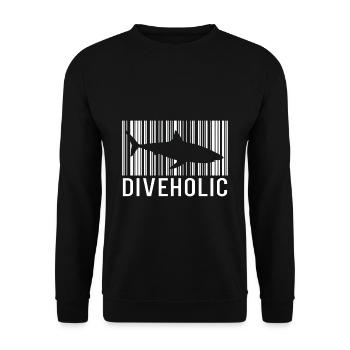 Plongeurs requin plongée - Sweat-shirt Unisexe - noir - Devant - Alina (178cm) & Michal (187cm)