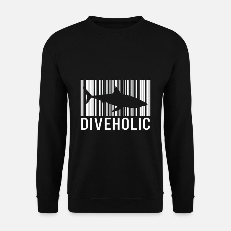 Diving shark divers - Unisex Sweatshirt - black