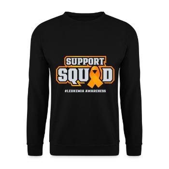 Leukemia Awareness Month Leukemia Survivor - Unisex Sweatshirt - black - Front - Alina (178cm) & Michal (187cm)