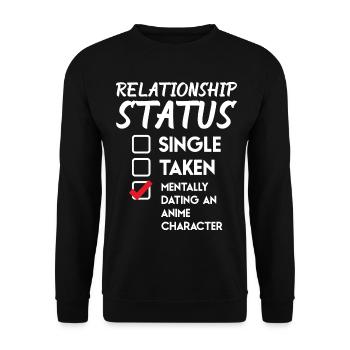 Manga de l’anime Drôle de sort Drôle Cadeau Bakou - Sweat-shirt Unisexe - noir - Devant - Alina (178cm) & Michal (187cm)