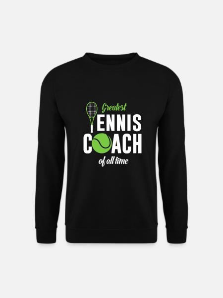 Largest tennis coach ever - Unisex Sweatshirt - black