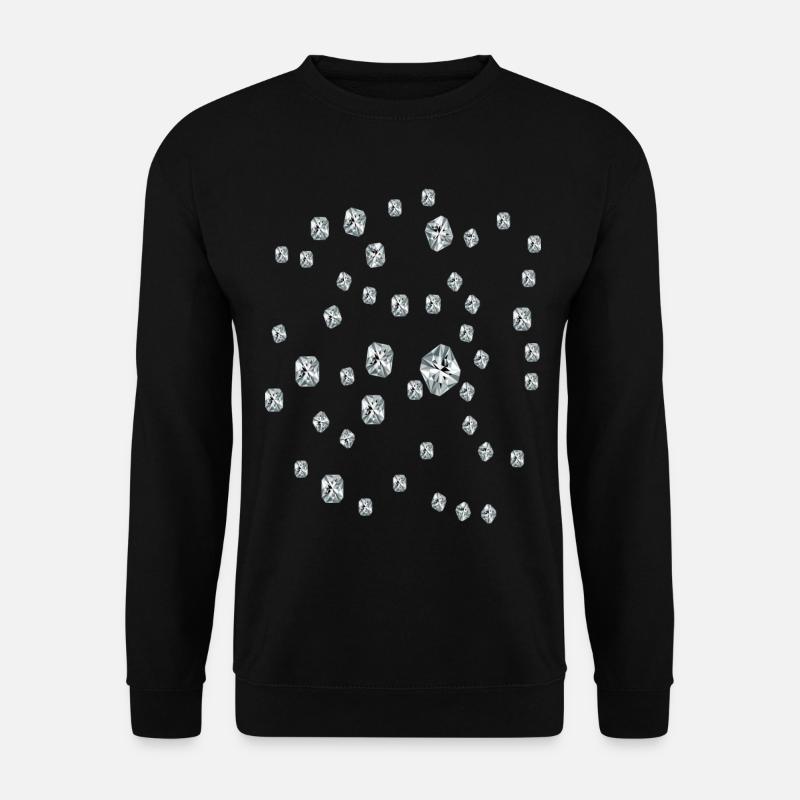 Diamant - Unisex Pullover - Schwarz