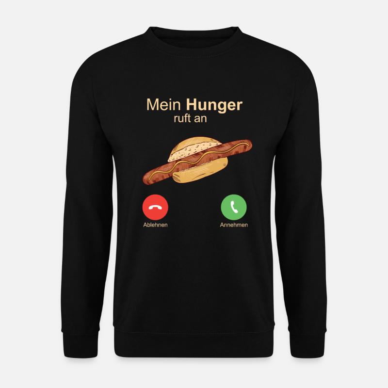 Thüringer Bratwurst Vatertag Grillen - Unisex Pullover - Schwarz