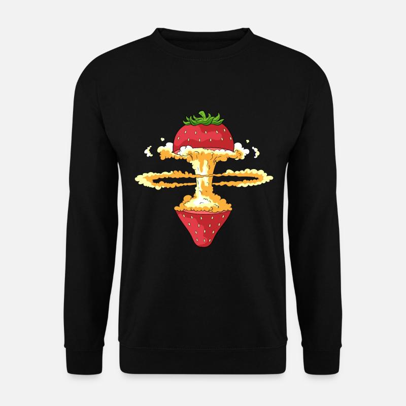 Exploding strawberry - Unisex Sweatshirt - black