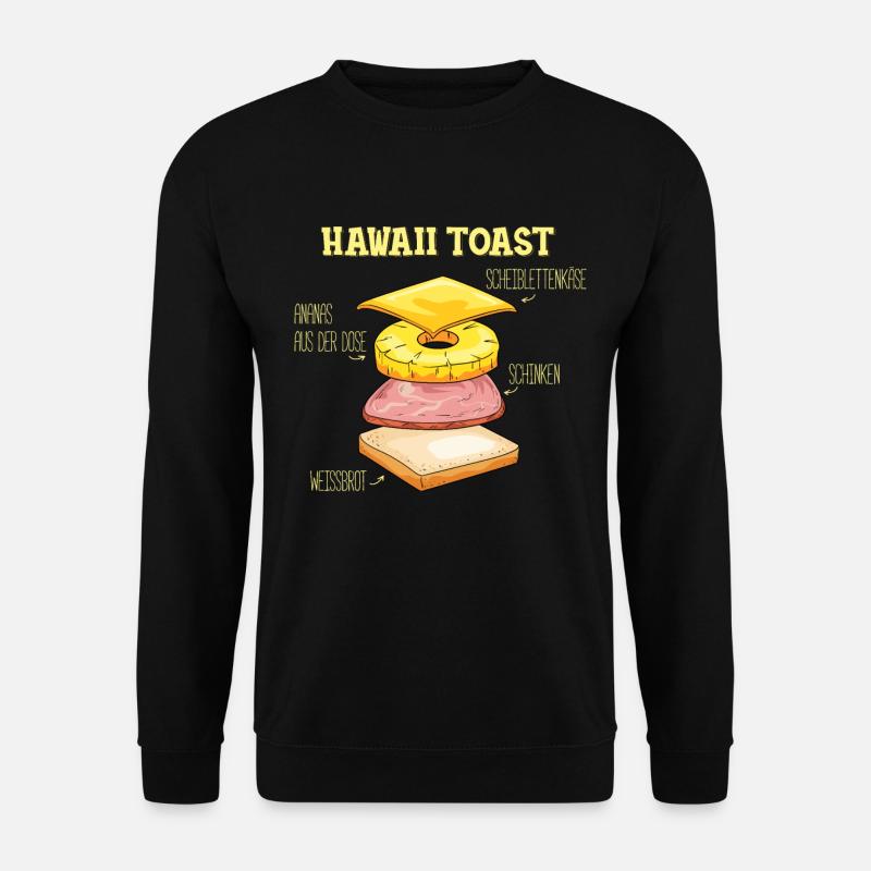 Hawaii Toast - Unisex Pullover - Schwarz