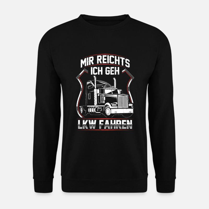 LKW Truck Design für einen Trucker - Unisex Pullover - Schwarz