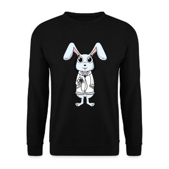 doctor doctor nurse veterinarian - Unisex Sweatshirt - black - Front - Alina (178cm) & Michal (187cm)
