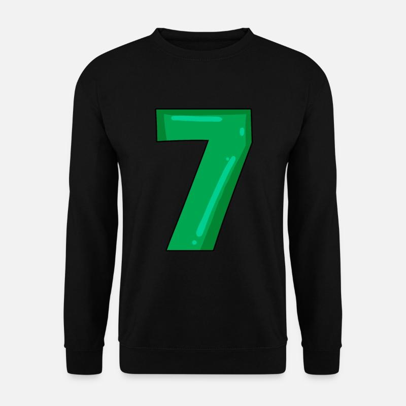 Zahl 7 - Unisex Pullover - Schwarz