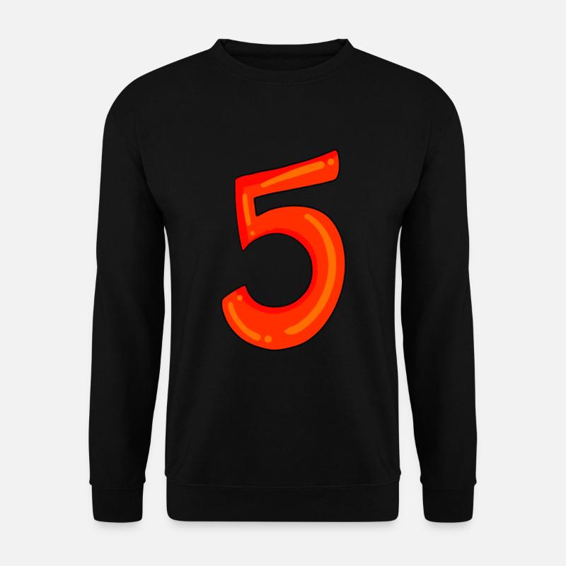 Numéro 5 rouge numéro cinq - Sweat-shirt Unisexe - noir