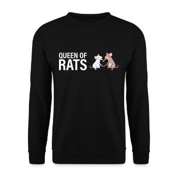 Reine des rats - Sweat-shirt Unisexe - noir - Devant - Alina (178cm) & Michal (187cm)