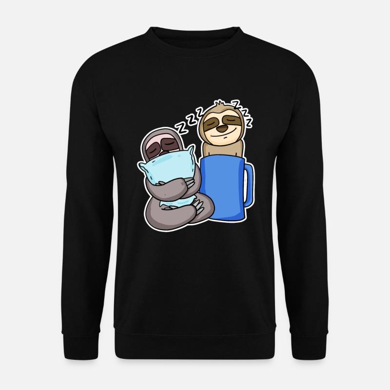 Faultiere - Unisex Pullover - Schwarz