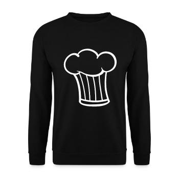 Cooking hat hobby chef chef - Unisex Sweatshirt - black - Front - Alina (178cm) & Michal (187cm)