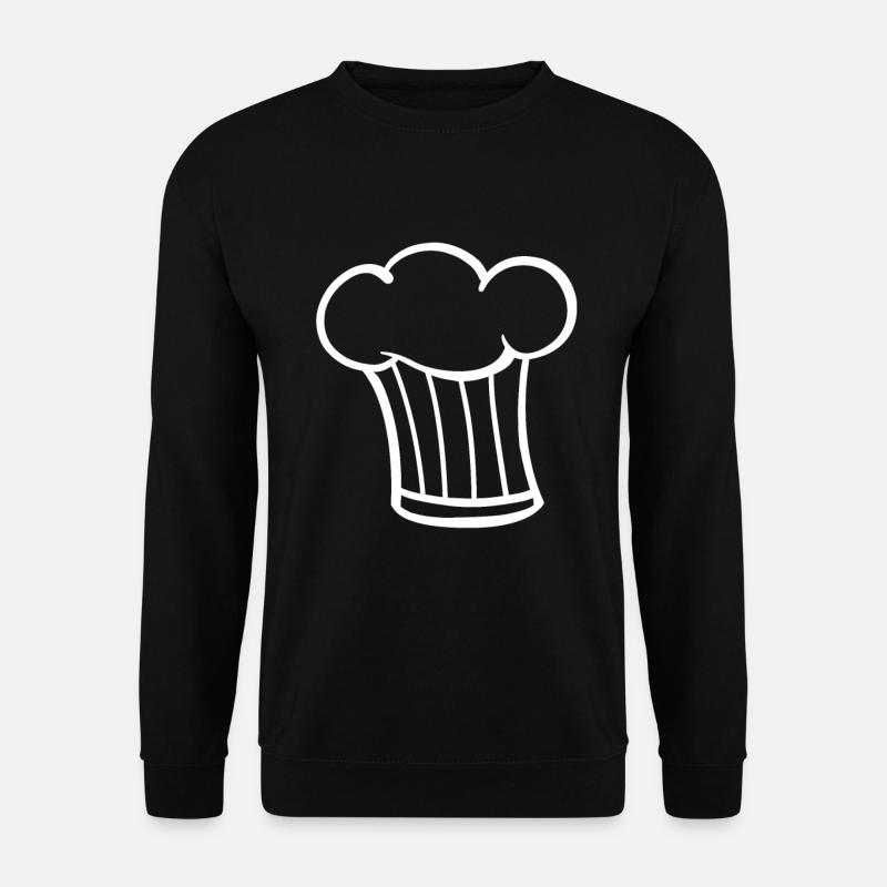 Cooking hat hobby chef chef - Unisex Sweatshirt - black