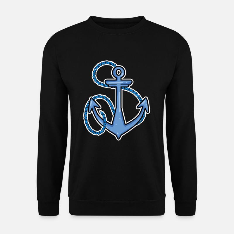 Anchor Symbol - Unisex Sweatshirt - black