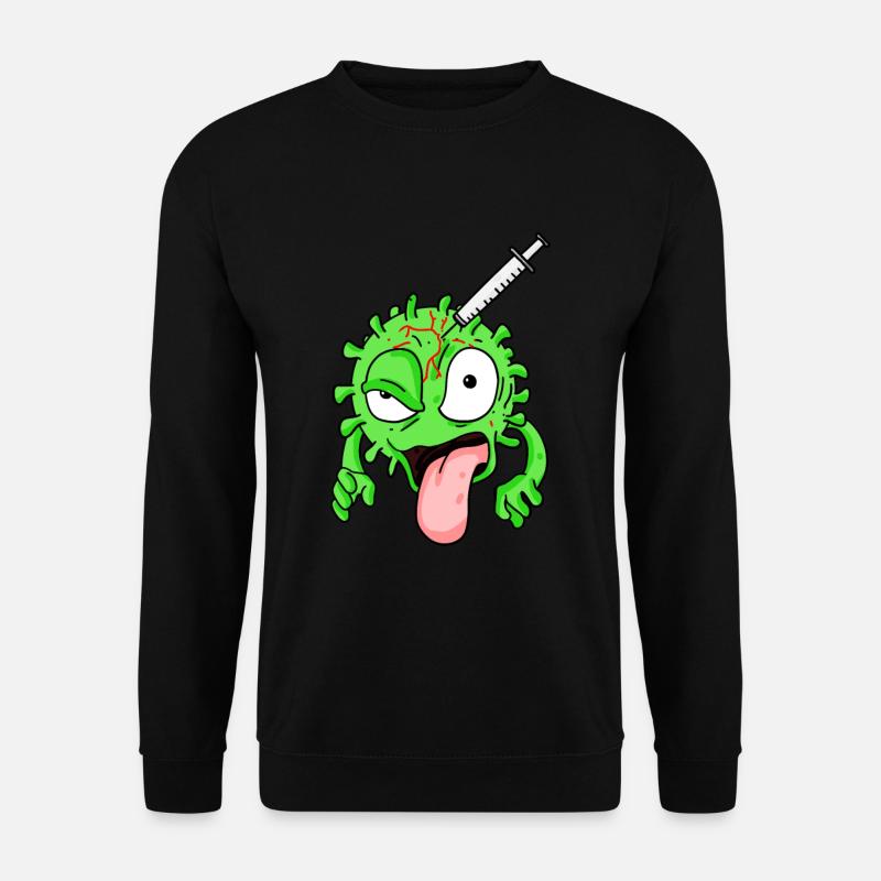 Virus geimpft - Unisex Pullover - Schwarz