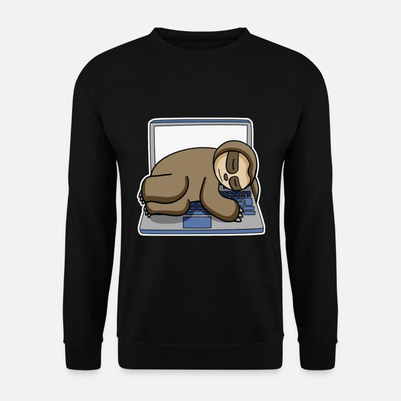Sloth office funny relax - Unisex Sweatshirt - black