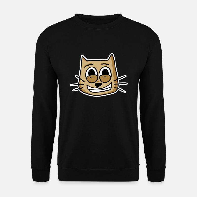 Chat Visage de chat - Sweat-shirt Unisexe - noir