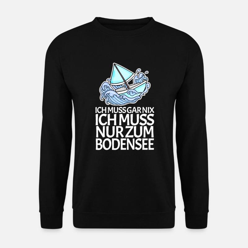 Bodensee See - Unisex Pullover - Schwarz