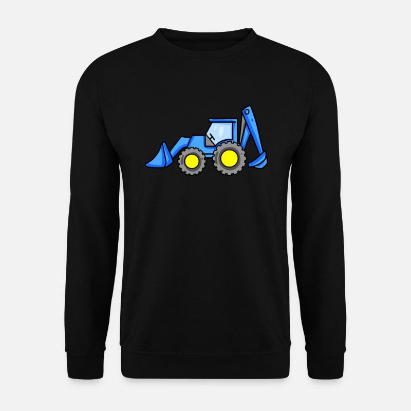 Bagger Fahrzeug Baustelle - Unisex Pullover - Schwarz