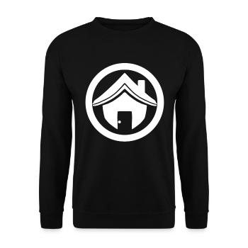 House roof - Unisex Sweatshirt - black - Front - Alina (178cm) & Michal (187cm)