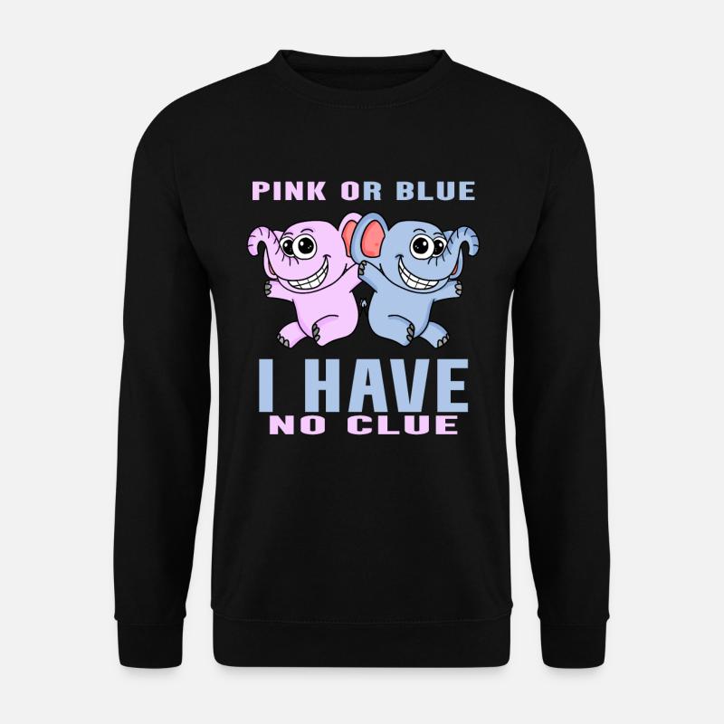 Pink oder Blau - Unisex Pullover - Schwarz