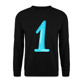 1 - Unisex Pullover - Schwarz - Vorne - Alina (178cm) & Michal (187cm)