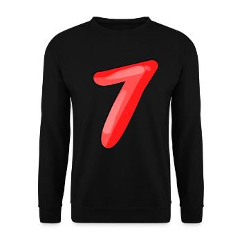 7 - Unisex Sweatshirt - black - Front - Alina (178cm) & Michal (187cm)