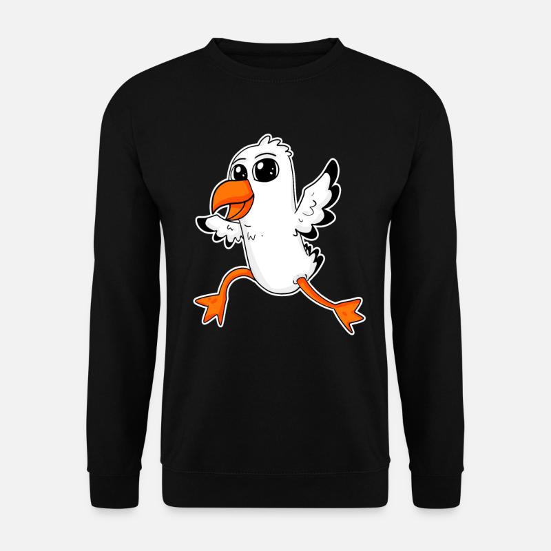 Süße Möwe - Unisex Pullover - Schwarz