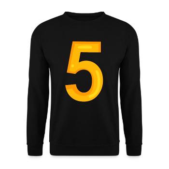 5 - Unisex Sweatshirt - black - Front - Alina (178cm) & Michal (187cm)