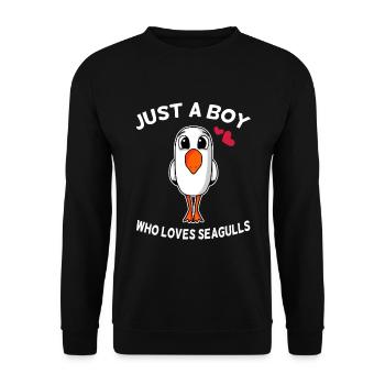 gull - Unisex Sweatshirt - black - Front - Alina (178cm) & Michal (187cm)