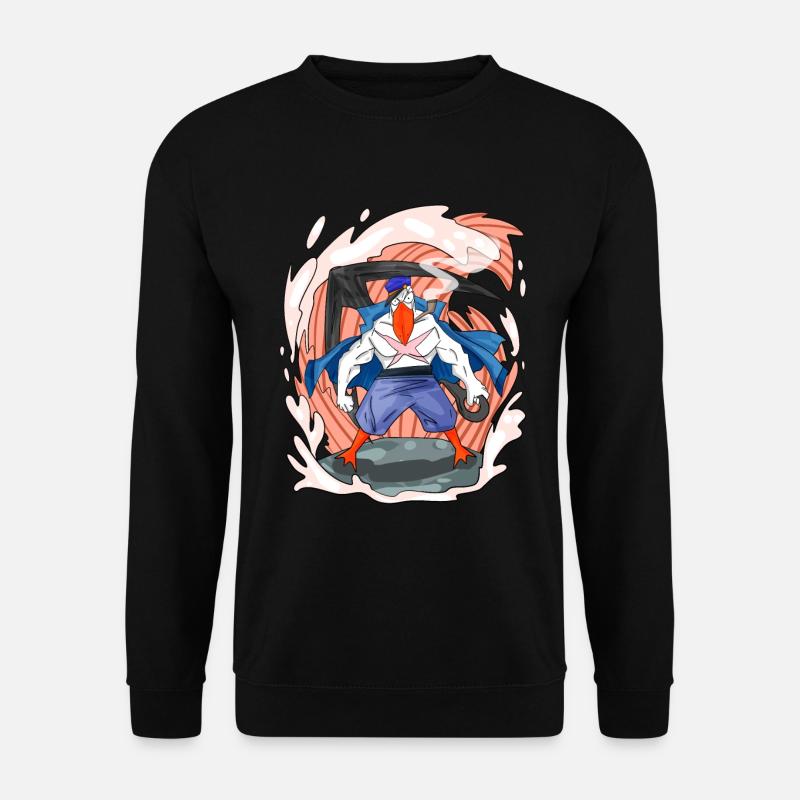 Seagull with anchor - Unisex Sweatshirt - black