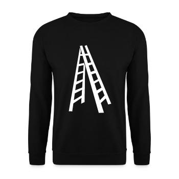 Leiter - Unisex Pullover - Schwarz - Vorne - Alina (178cm) & Michal (187cm)