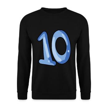 10 - Unisex Sweatshirt - black - Front - Alina (178cm) & Michal (187cm)