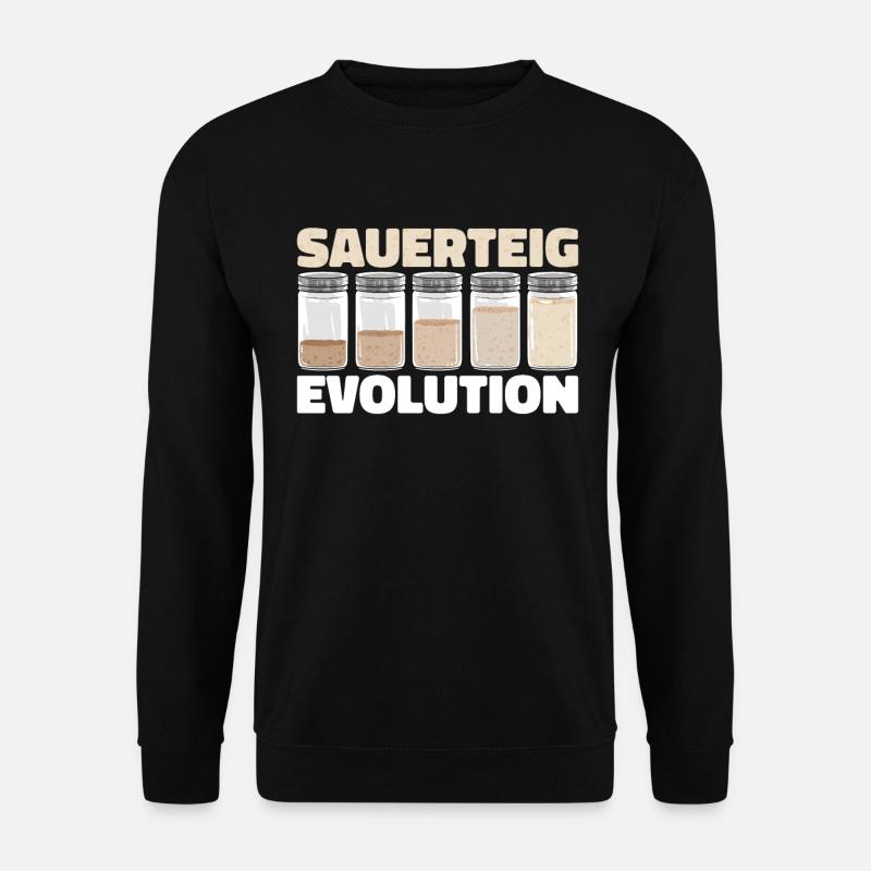 Bäcker Bäckerei Pan Sauerteig Evolution - Unisex Pullover - Schwarz