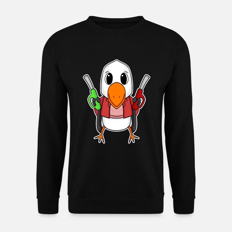 Tankwart Möwe Tankstelle - Unisex Pullover - Schwarz