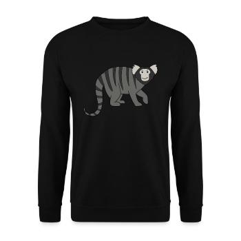 Singe Marmosets - Sweat-shirt Unisexe - noir - Devant - Alina (178cm) & Michal (187cm)