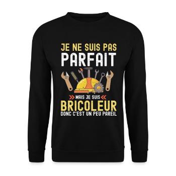 Bricoleur - Sweat-shirt Unisexe - noir - Devant - Alina (178cm) & Michal (187cm)