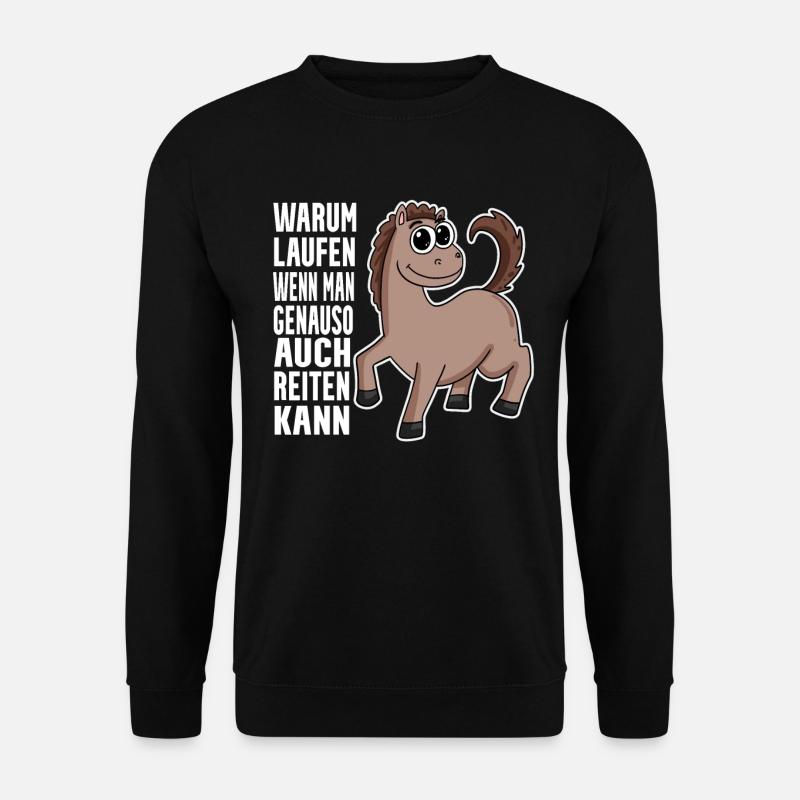 Pferd Pferde Hauspferd - Unisex Pullover - Schwarz