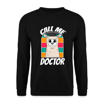 Doctorate Doctoral Thesis Doctoral Degree - Unisex Sweatshirt - black - Front - Alina (178cm) & Michal (187cm)