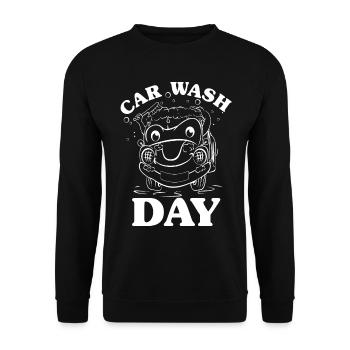 Car wash - Unisex Sweatshirt - black - Front - Alina (178cm) & Michal (187cm)