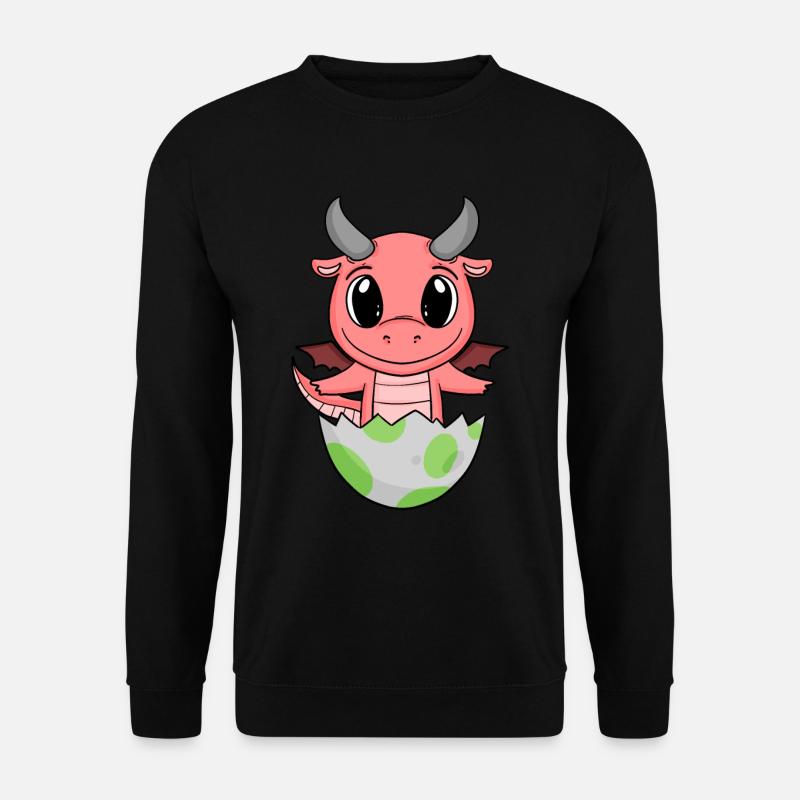 Baby Geburt Ei Drache Geburt - Unisex Pullover - Schwarz
