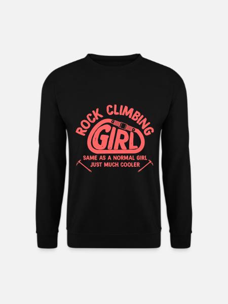 Rock climbing girl - Unisex Sweatshirt - black
