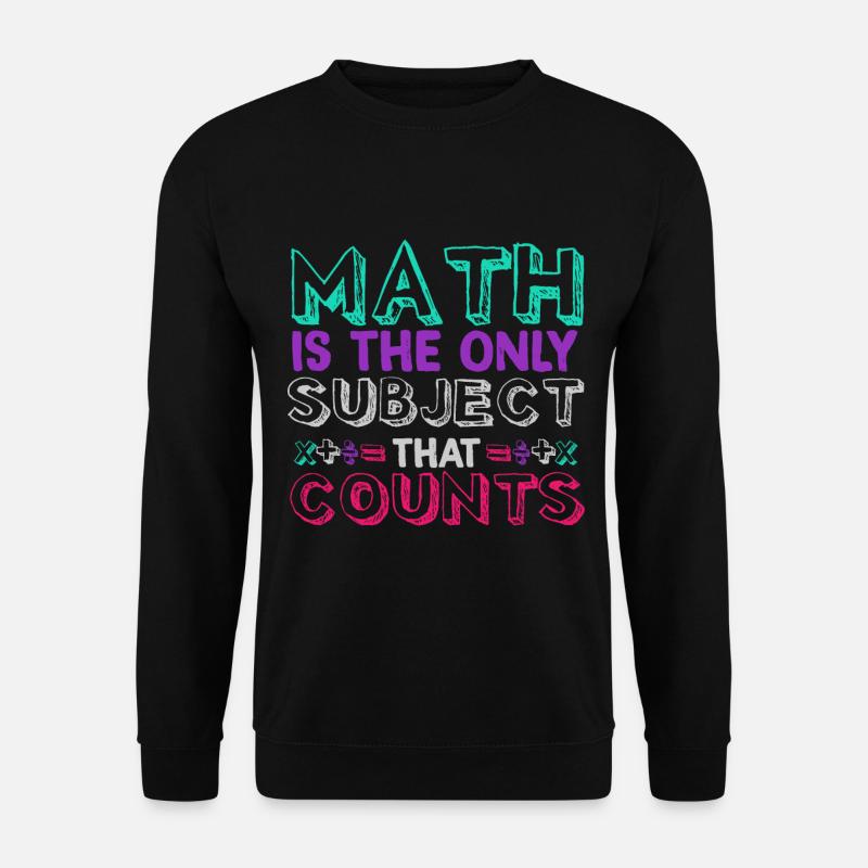 Mathe zählt - Unisex Pullover - Schwarz