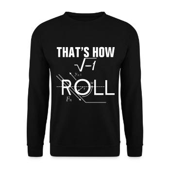 How I do physics - Unisex Sweatshirt - black - Front - Alina (178cm) & Michal (187cm)